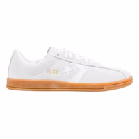 White Leather Low Top Sneakers 1
