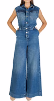 Blue Cotton Jumpsuit 3