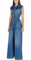 Blue Cotton Jumpsuit 4