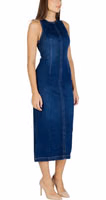 Blue Cotton Long Dress 2
