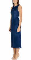 Blue Cotton Long Dress 4
