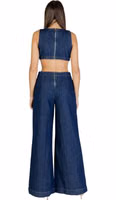Blue Cotton Jumpsuit 3