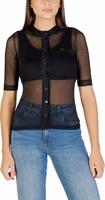 Black Polyester Blouse 1