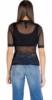 Black Polyester Blouse 2