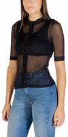 Black Polyester Blouse 3