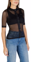 Black Polyester Blouse 4