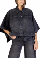 Black Cotton Denim Jacket 1