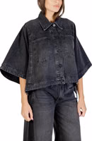 Black Cotton Denim Jacket 4