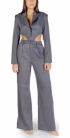 Gray Polyester Jumpsuit 1