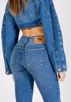Blue Cotton Skinny Jeans 5