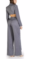 Gray Polyester Jumpsuit 4