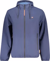 Blu Polyester Men's Jacket 1
