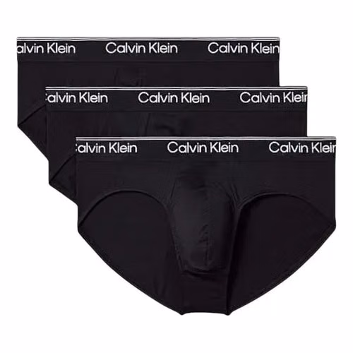 Black Recycled Polyester Briefs