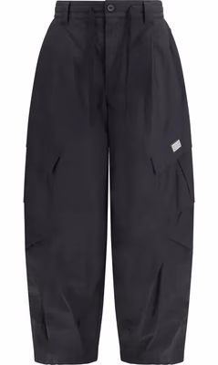 Black Cotton Cargo Pants