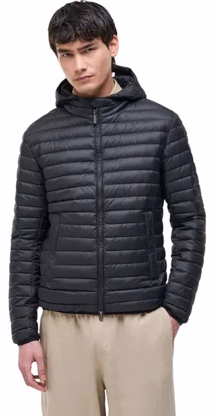 Black Polyamide Full-Length Jacket