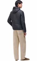Black Polyamide Full-Length Jacket 3