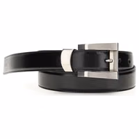 Black Calf Leather Bos Taurus Regular Belt 1