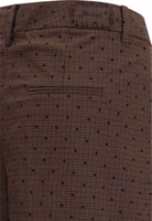 Brown Elastane Casual Pants 3