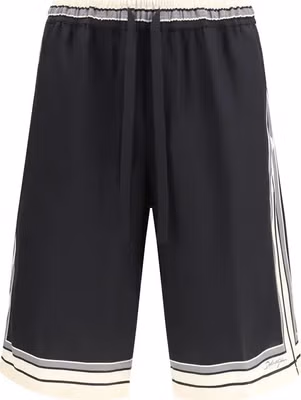 Black Silk Bermuda Shorts