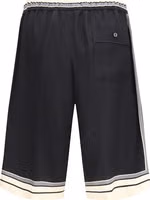 Black Silk Bermuda Shorts 2