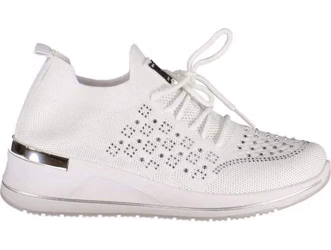Bianco Polyester Women Sneaker