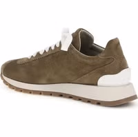 Brown Calf Leather Bos Taurus Platform Sneakers 3