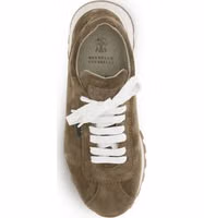 Brown Calf Leather Bos Taurus Platform Sneakers 4