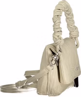 Ecru Polyurethane Women's Handbag 3