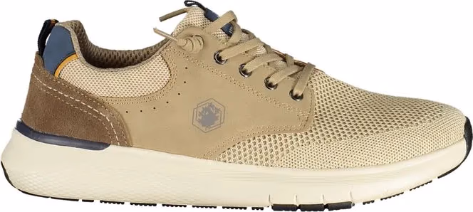 Beige Polyurethane Men Sneaker