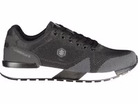 Black Polyester Men Sneaker 1