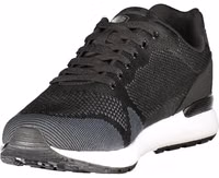 Black Polyester Men Sneaker 3