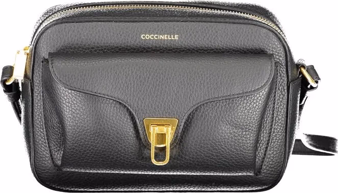 Black Leather Women Shoulder Bag