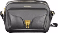Black Leather Women Shoulder Bag 1