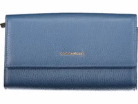 Blue Leather Women Wallet 1