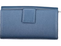 Blue Leather Women Wallet 2
