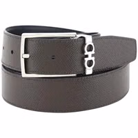 Black Calf Leather Bos Taurus Belt 3