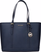 Blue Leather Shoulder Bag 1