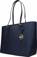 Blue Leather Shoulder Bag 2