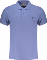 Blue Cotton Men Polo 1