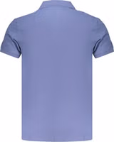 Blue Cotton Men Polo 2