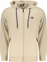 Beige Cotton Men's Hooded Sweatshirt 1