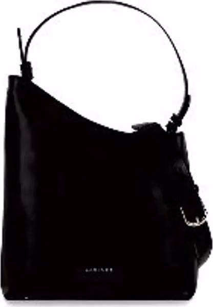 Black Polyethylene Shoulder Bag