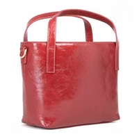 Red Polyethylene Handbag 3