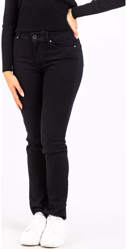 Black Cotton Slim Fit Jeans