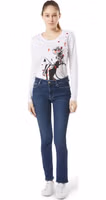 Blue Cotton Slim Fit Jeans 2