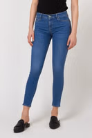 Blue Cotton Skinny Jeans 1