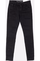 Black Cotton Skinny Jeans 1