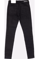 Black Cotton Skinny Jeans 2