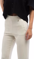 Gray Polyester Casual Pants 2