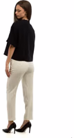 Gray Polyester Casual Pants 3